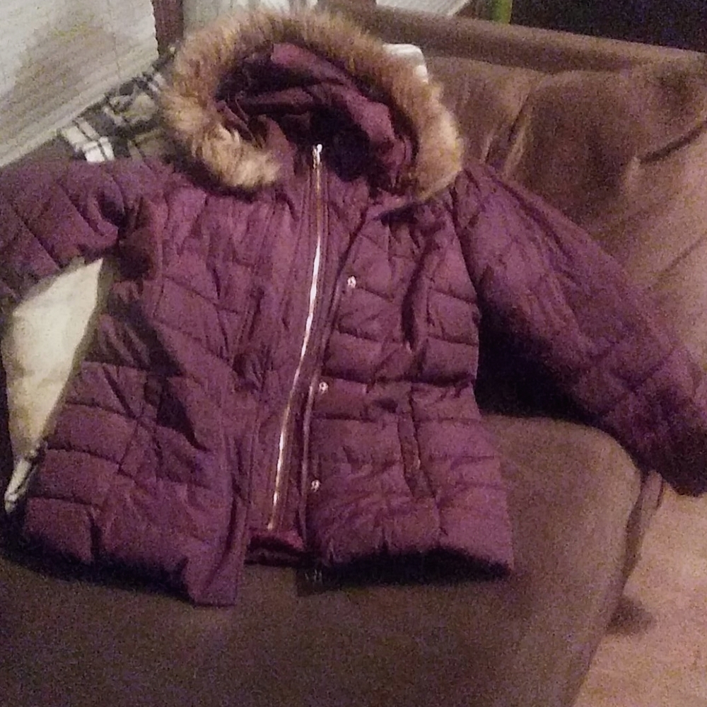 Purple winter coat
